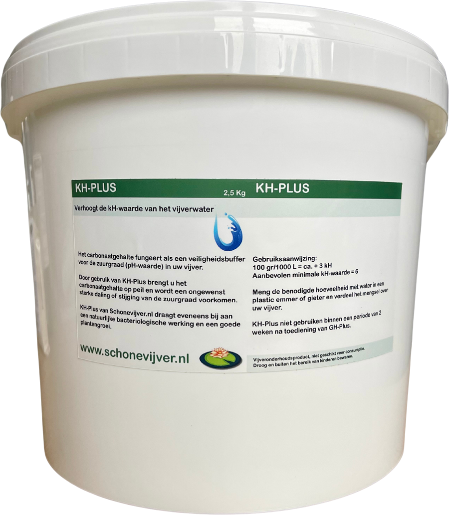 KH-Plus verhoogt de kH-waarde van het vijverwater