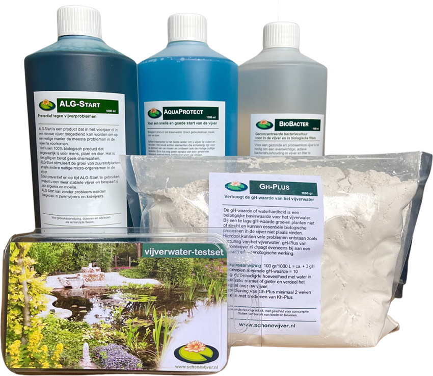 Opstartpakket voor de nieuwe vijver