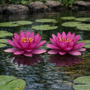 Nymphaea Laydekeri Purpurata (rood)